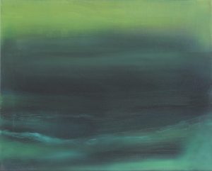Grünes Meer Öl auf Leinwand, 60x50cm, 2018